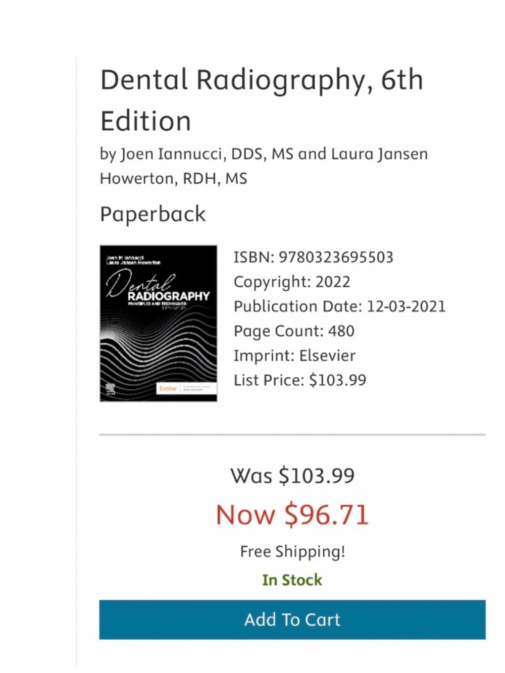 REVOLVE Black Dental Radiography Principles & Techniques Textbook